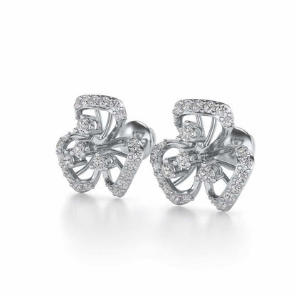 Eminent Silver Earrings - White Gold - Image 3