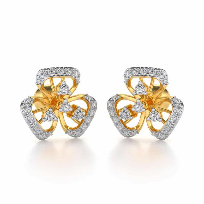 Eminent Silver Earrings - Yellow Gold - Image 1