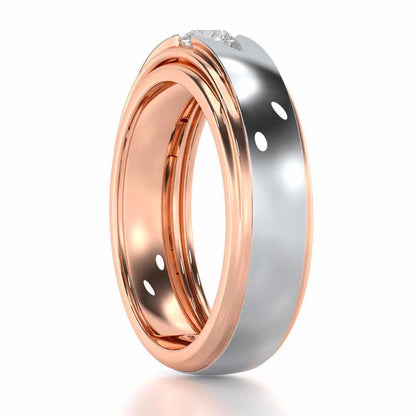 Eminent Stone Men Solitaire Ring - Rose Gold - Image 3