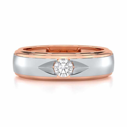 Eminent Stone Men Solitaire Ring - Rose Gold - Image 4