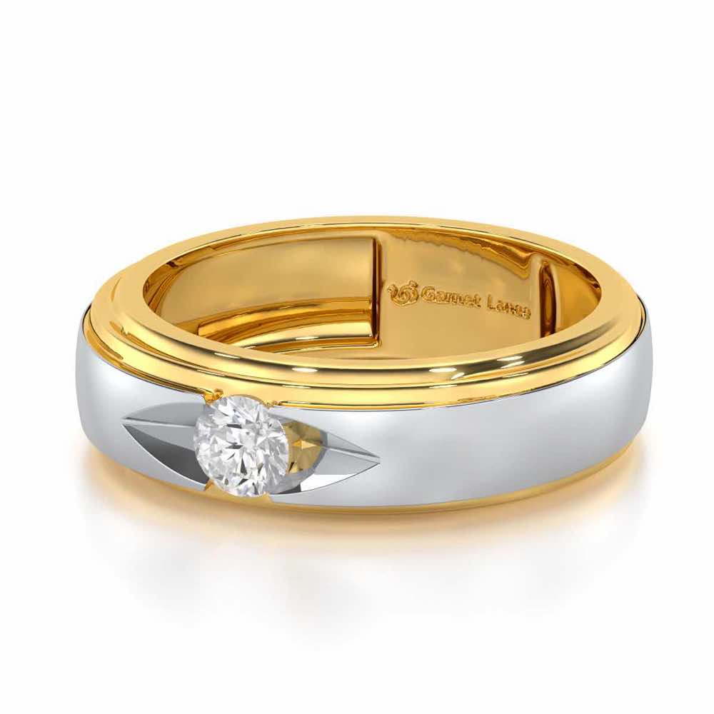 Eminent Stone Men Solitaire Ring - Yellow Gold - Image 2