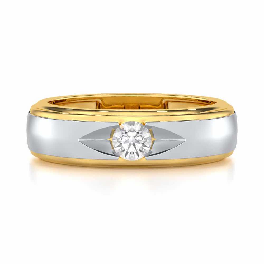 Eminent Stone Men Solitaire Ring - Yellow Gold - Image 4