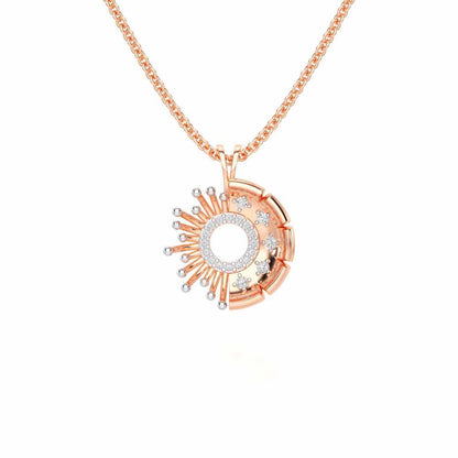 Empress Silver Pendant - Rose Gold - Image 1