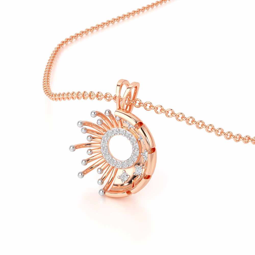 Empress Silver Pendant - Rose Gold - Image 2