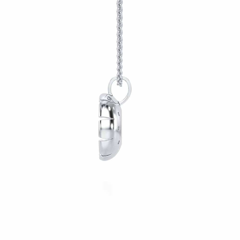 Empress Silver Pendant - White Gold - Image 4