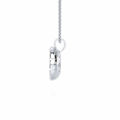 Empress Silver Pendant - White Gold - Image 4