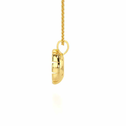 Empress Silver Pendant - Yellow Gold - Image 4