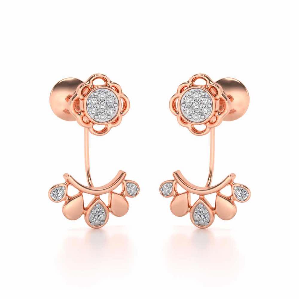 Enchantant Silver Studs - Rose Gold - Image 1