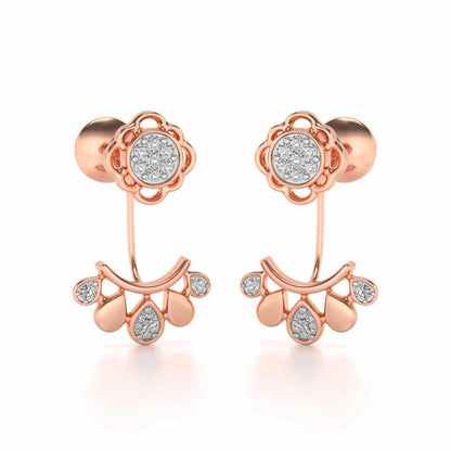 Enchantant Silver Studs - Rose Gold - Image 1