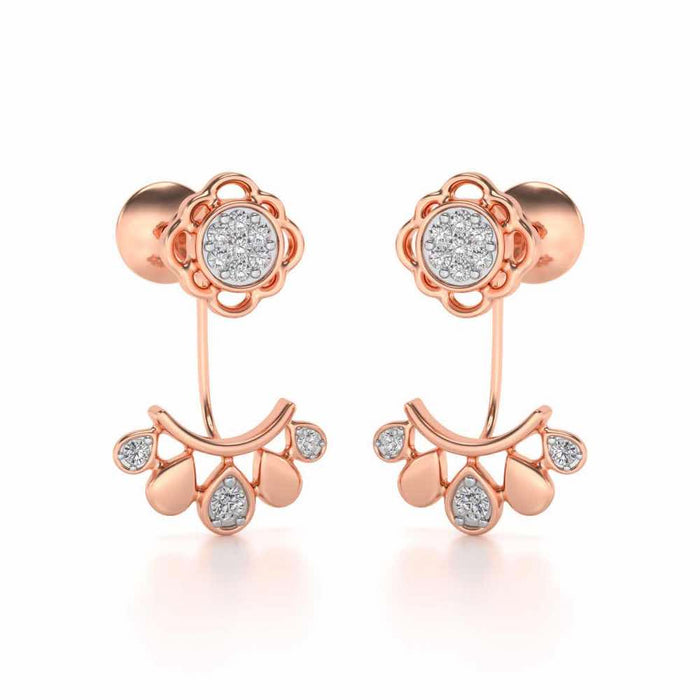 Enchantant Silver Studs - Rose Gold - Image 1