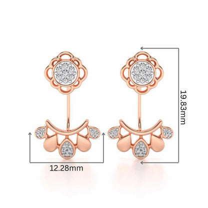 Enchantant Silver Studs - Rose Gold - Image 2