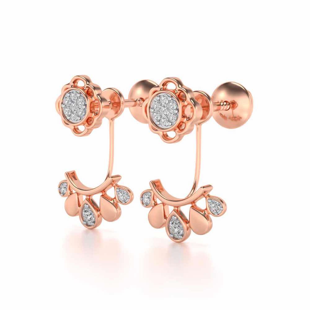 Enchantant Silver Studs - Rose Gold - Image 3