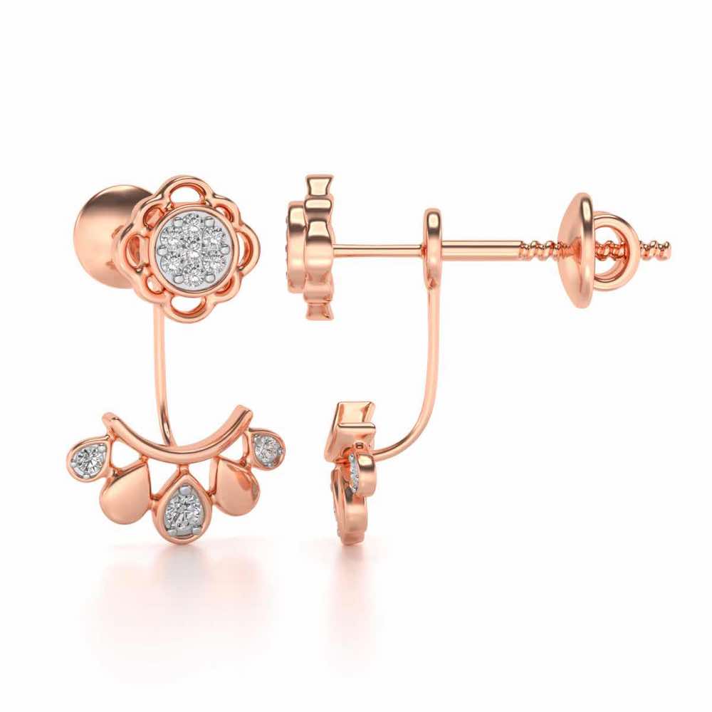 Enchantant Silver Studs - Rose Gold - Image 4