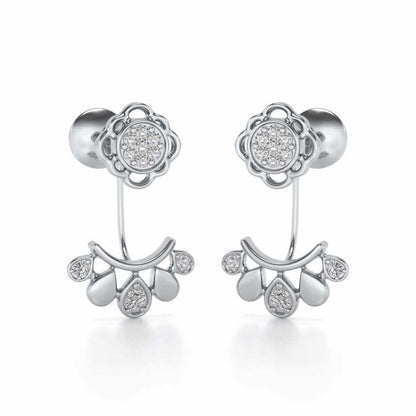 Enchantant Silver Studs - White Gold - Image 1