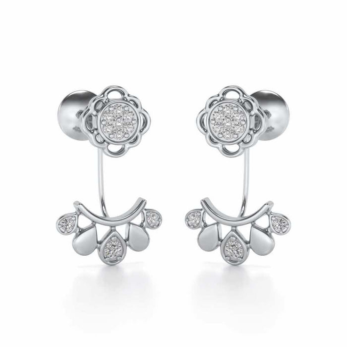 Enchantant Silver Studs - White Gold - Image 1