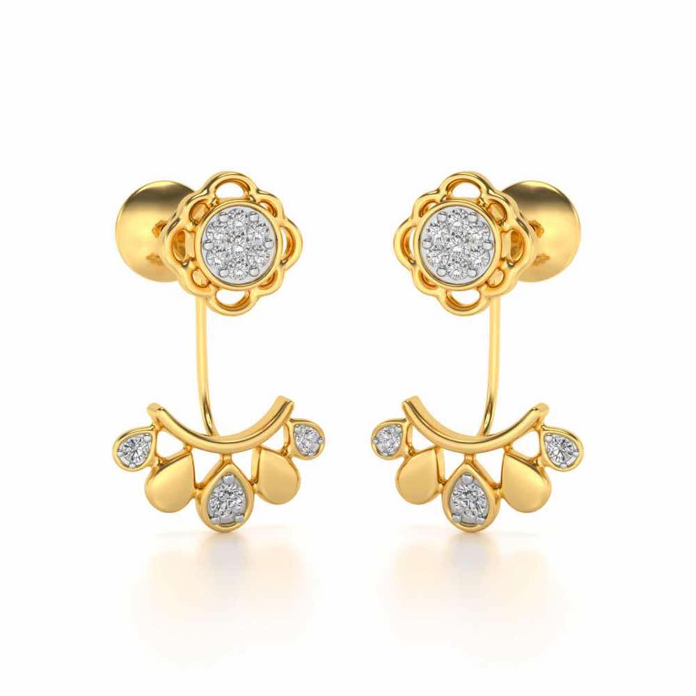 Enchantant Silver Studs - Yellow Gold - Image 1