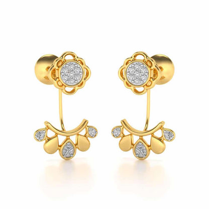Enchantant Silver Studs - Yellow Gold - Image 1