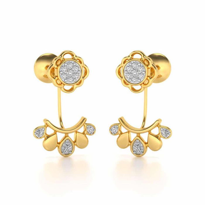 Enchantant Silver Studs - Yellow Gold - Image 1