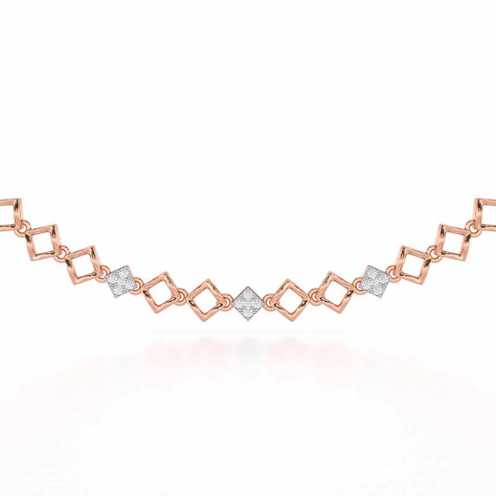 Enchanted Bliss Silver Necklace - Rose Gold - Image 1