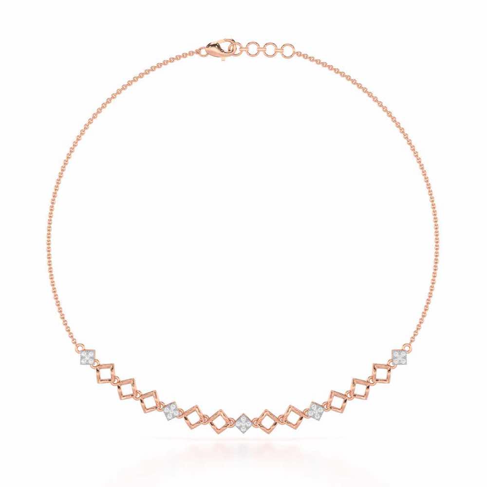 Enchanted Bliss Silver Necklace - Rose Gold - Image 2