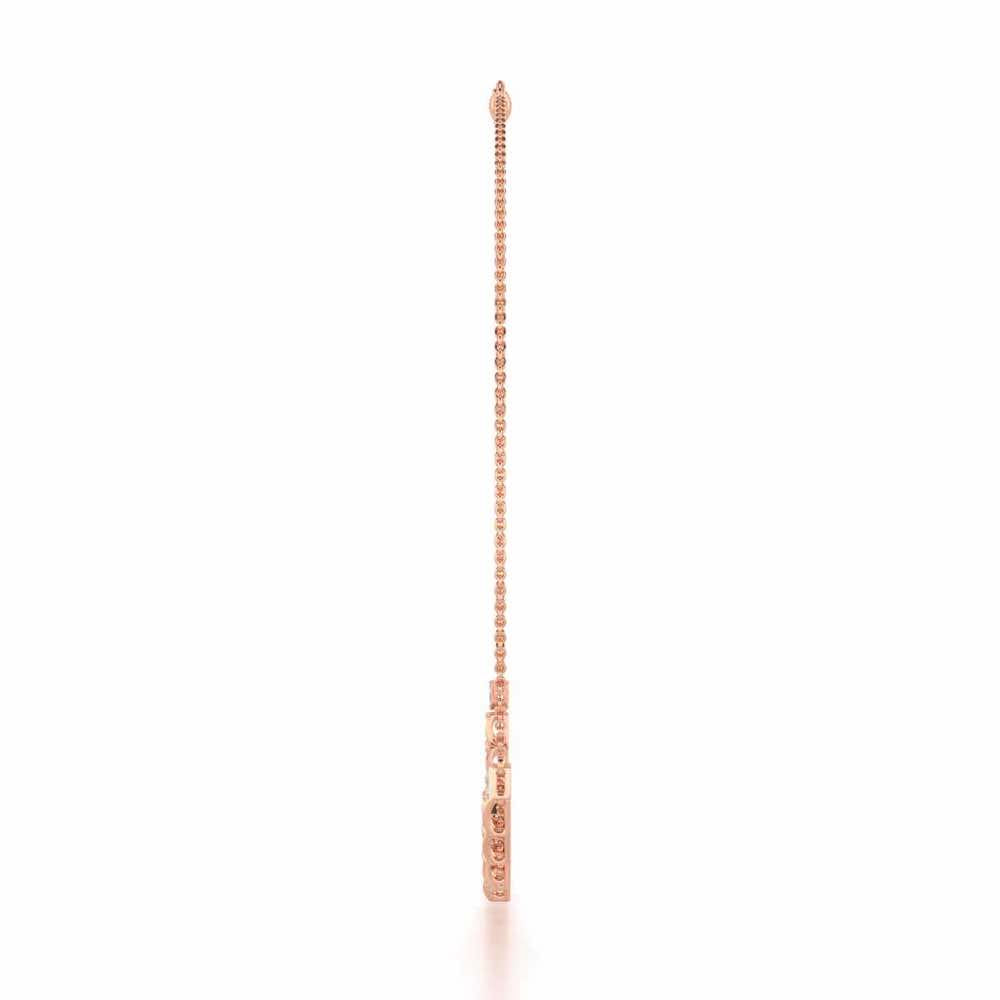 Enchanted Bliss Silver Necklace - Rose Gold - Image 4