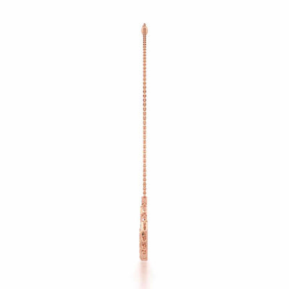 Enchanted Bliss Silver Necklace - Rose Gold - Image 4