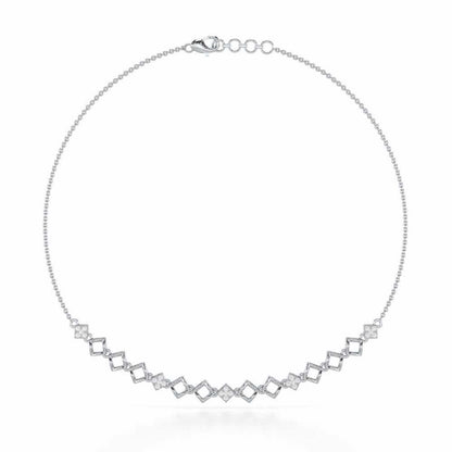 Enchanted Bliss Silver Necklace - White Gold - Image 2