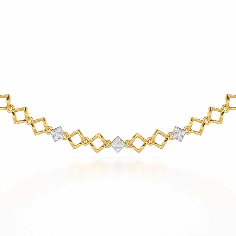 Enchanted Bliss Silver Necklace - Yellow Gold - Image 1