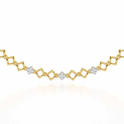 Enchanted Bliss Silver Necklace - Yellow Gold - Image 1