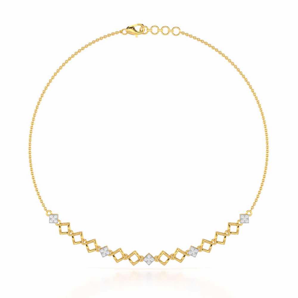 Enchanted Bliss Silver Necklace - Yellow Gold - Image 2