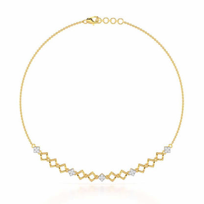 Enchanted Bliss Silver Necklace - Yellow Gold - Image 2