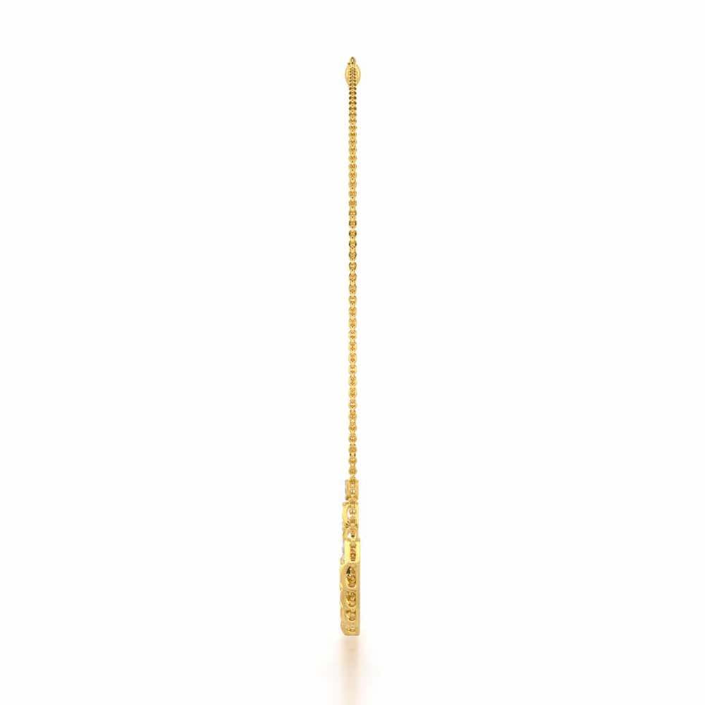 Enchanted Bliss Silver Necklace - Yellow Gold - Image 4