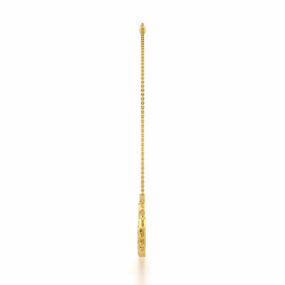 Enchanted Bliss Silver Necklace - Yellow Gold - Image 4