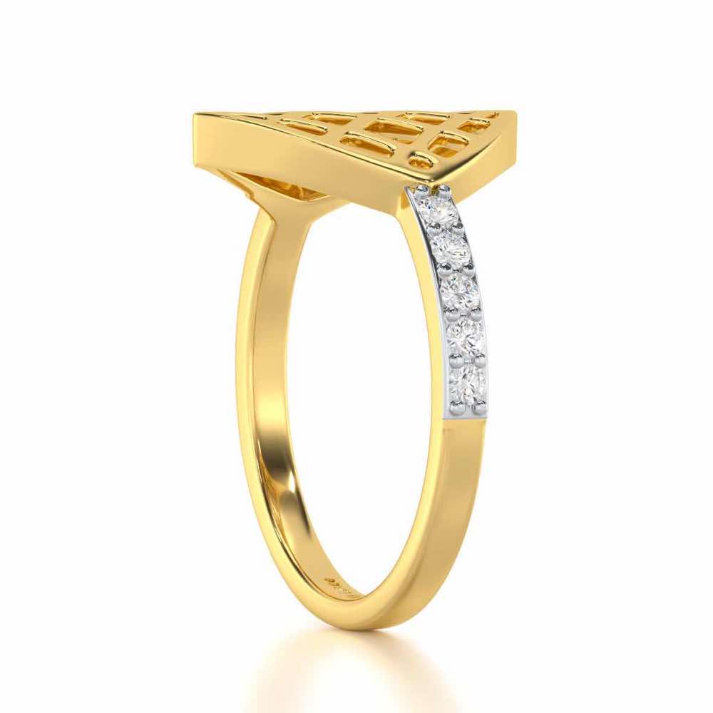 Enchanted Silver Ring - Yellow Gold - Image 3