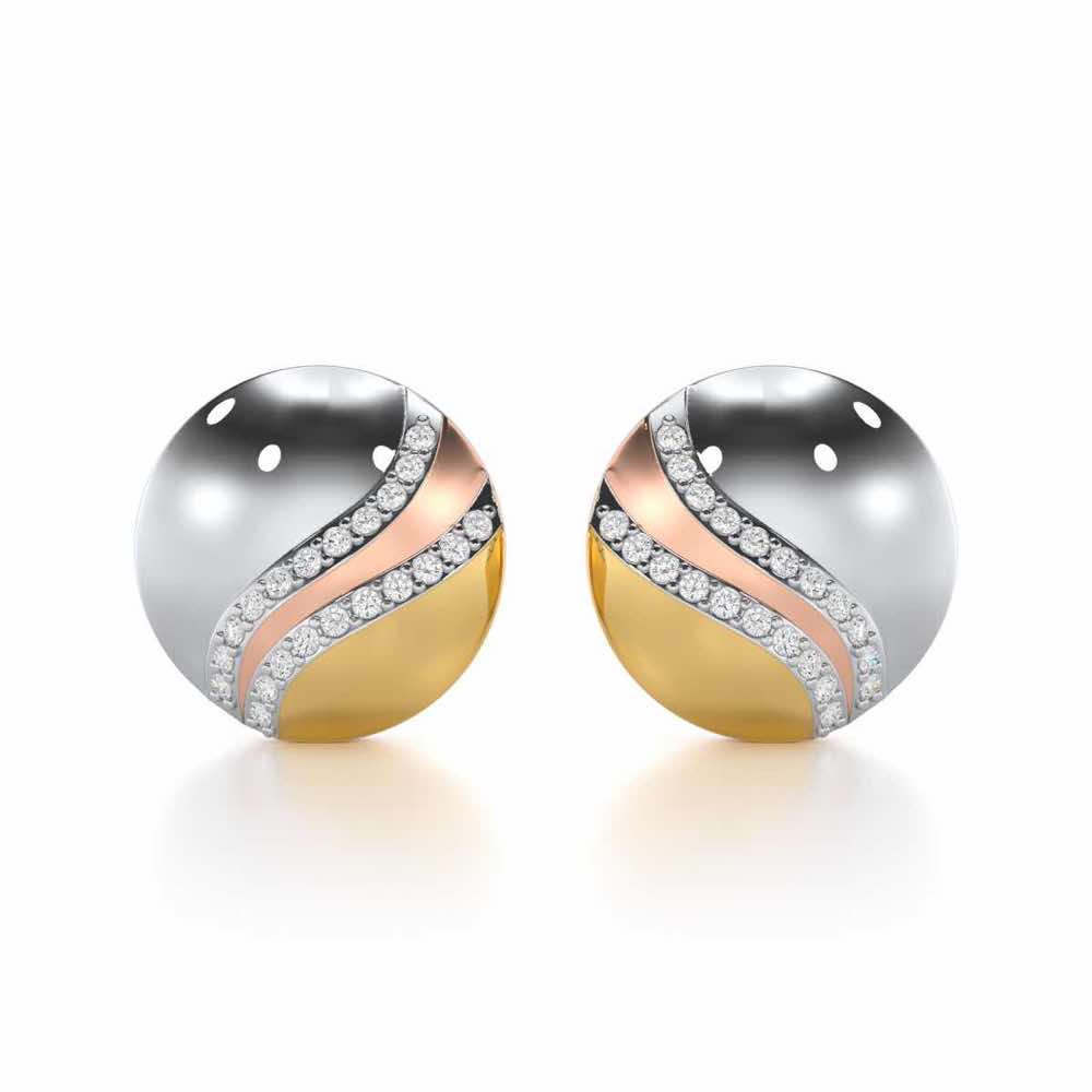 Enchanted Sway Silver Earrings - Yellow Gold - Image 1