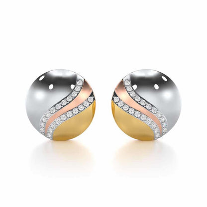 Enchanted Sway Silver Earrings - Yellow Gold - Image 1