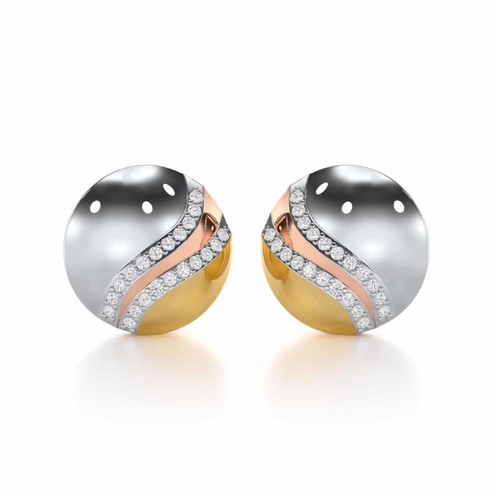 Enchanted Sway Silver Earrings - Yellow Gold - Image 2