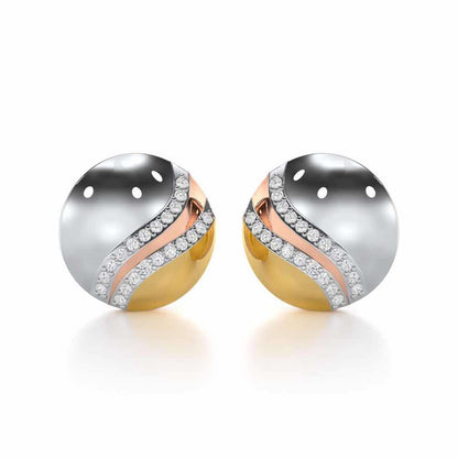 Enchanted Sway Silver Earrings - Yellow Gold - Image 2