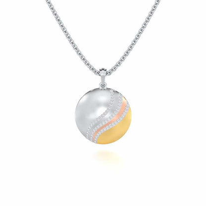 Enchanted Sway Silver Pendant - Yellow Gold - Image 1