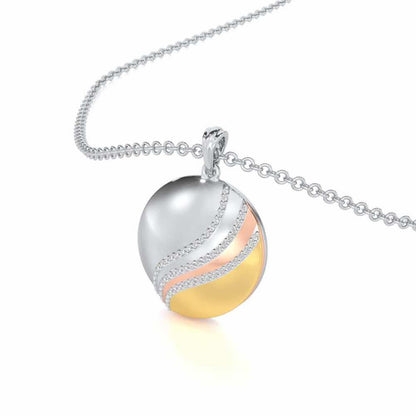Enchanted Sway Silver Pendant - Yellow Gold - Image 2