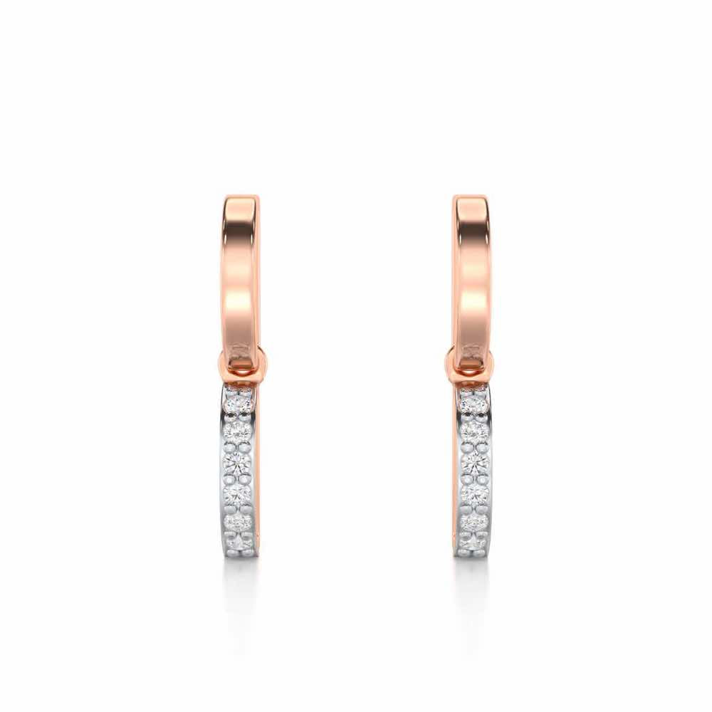 Enchanted Woods Silver Earrings - Rose Gold - Image 1