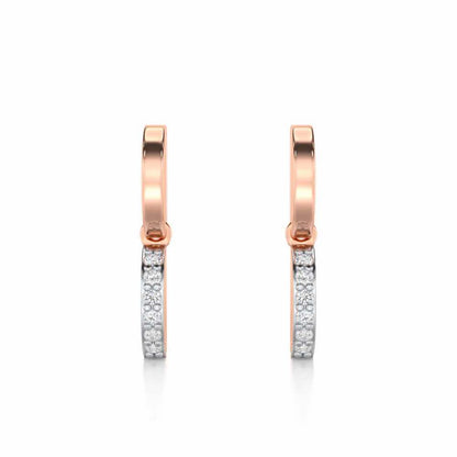 Enchanted Woods Silver Earrings - Rose Gold - Image 1
