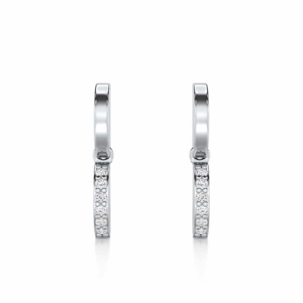 Enchanted Woods Silver Earrings - White Gold - Image 1
