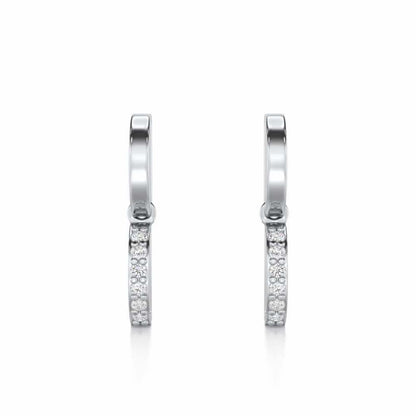 Enchanted Woods Silver Earrings - White Gold - Image 1