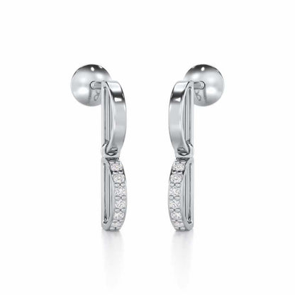 Enchanted Woods Silver Earrings - White Gold - Image 2