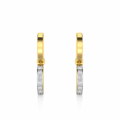 Enchanted Woods Silver Earrings - Yellow Gold - Image 1