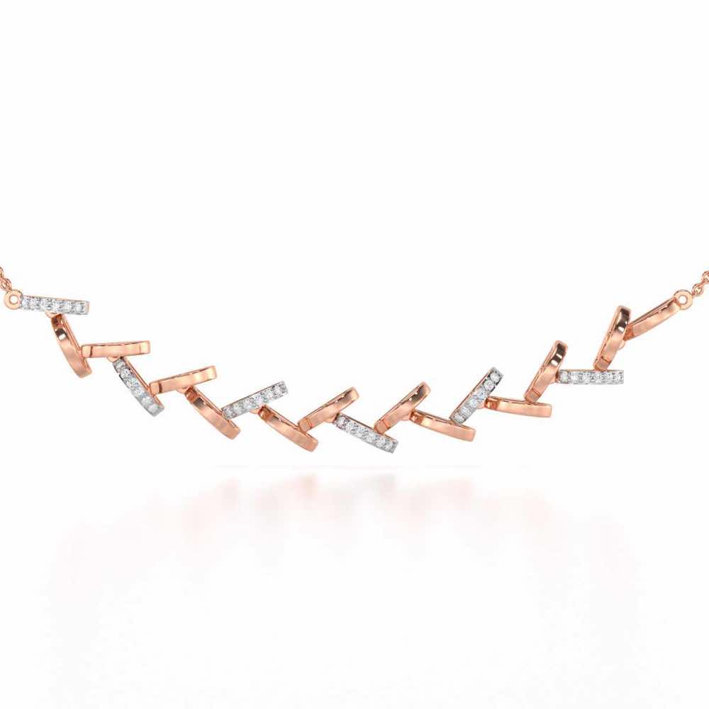 Enchanted Woods Silver Necklace - Rose Gold - Image 1