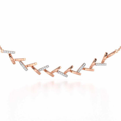 Enchanted Woods Silver Necklace - Rose Gold - Image 1