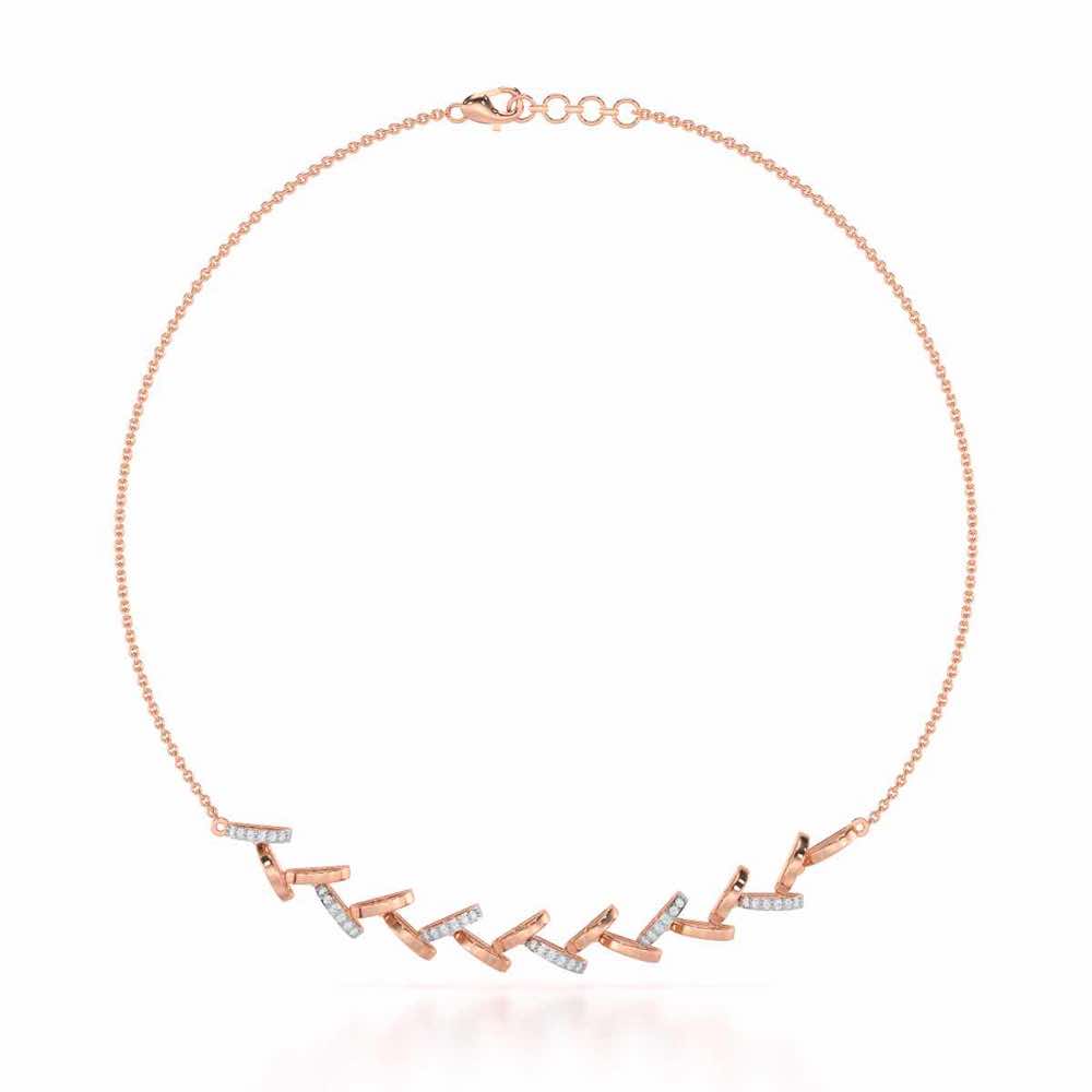 Enchanted Woods Silver Necklace - Rose Gold - Image 2