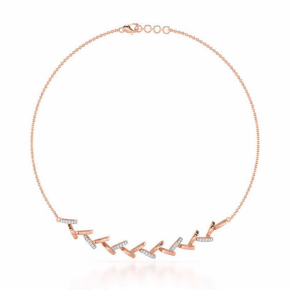 Enchanted Woods Silver Necklace - Rose Gold - Image 2